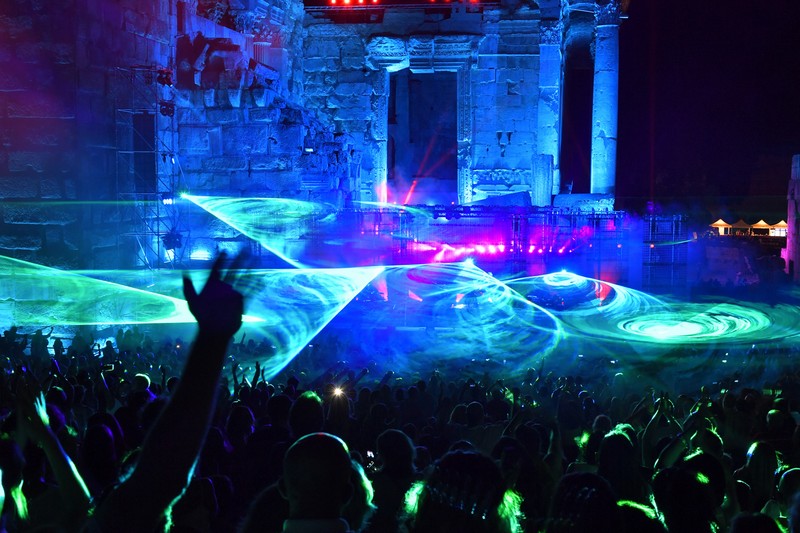 Jean Michel Jarre at Baalbeck Festival